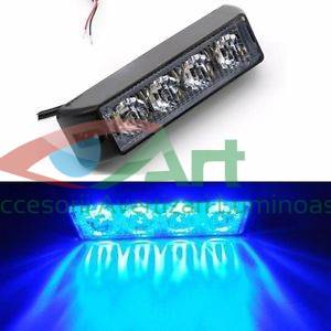 Leduri Profesionale - Flash-uri cu 4 LED si lupa -1W Albastre