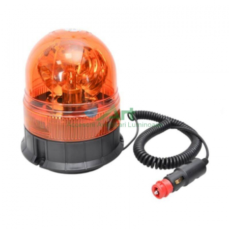 Proiectoare si leduri - Girofar magnet+ventuza+surub bec h1 - 12v curea