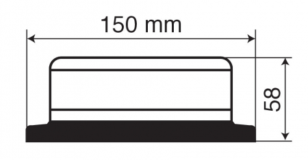 Girofar stroboscopic galben LED 12/24V RL-6 [3]
