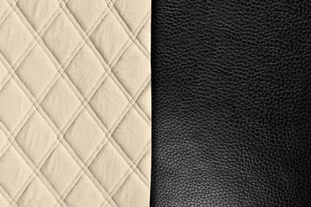 Husa scaun camion Mirian piele capri./imit. piele 1buc - Negru/Crem [6]