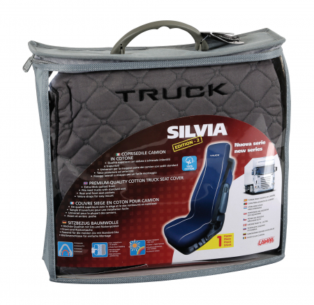 Husa scaun camion Silvia bumbac 1buc - Gri [6]