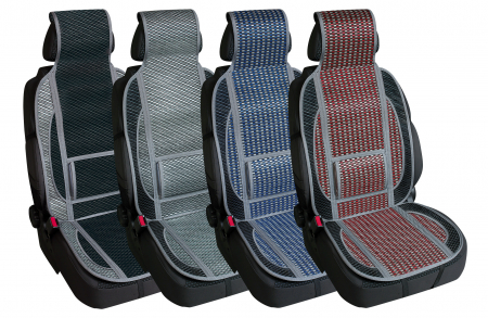 Husa scaun fata bambus Fresco-Sport 1buc - Negru/Gri [5]