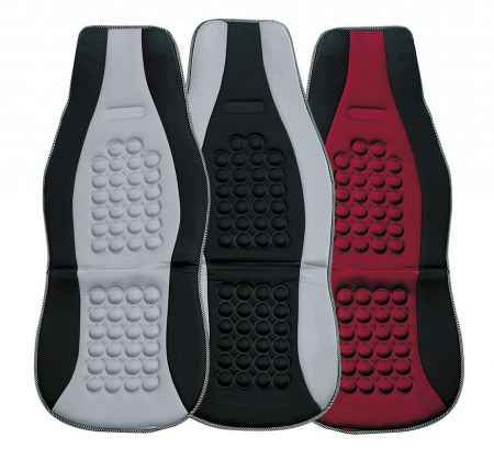 Husa scaun fata Pilot cu magneti 1buc - Negru/Gri [5]