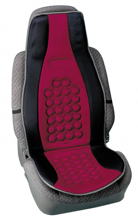 Accesorii Auto - Husa scaun fata Pilot cu magneti 1buc - Negru/Rosu
