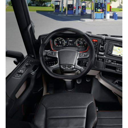 Husa volan camion Club Skeentex - Negru - Iveco S-Way (10/2019>) - Scania R/S serie 7 (11/2016>) [1]