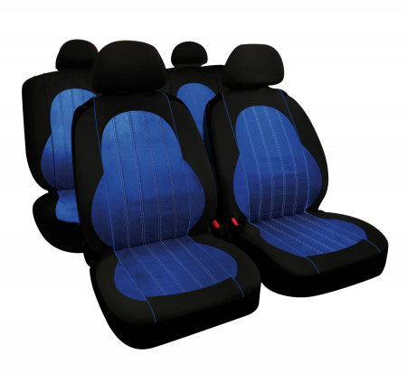 Accesorii Auto - Huse scaun Alyssa 9buc - Albastru