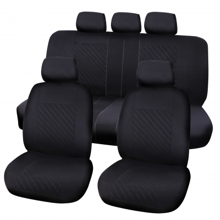 Accesorii Auto - Huse scaun Berlin 9buc - Negru