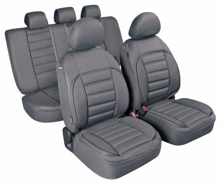 Huse scaun De-Luxe Sport Edition jacquard high-quality 9buc - Gri [8]