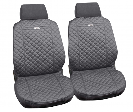 Accesorii Auto - Huse scaun fata din bumbac Ziga 2buc - Gri