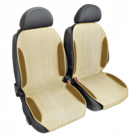 Accesorii Auto - Huse scaun fata Sporting Fresh fibra naturala 2buc - Bej