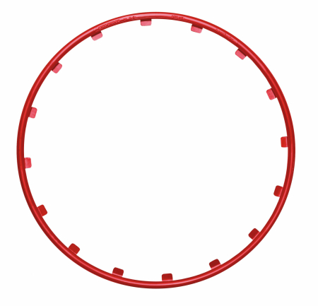 Inele protectie si design jante Rim Ringz - Rosu - 15'' [22]