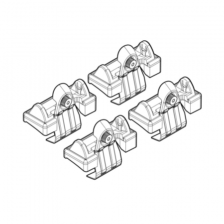 Kit de montaj pentru bare Alumia, Quadra, Silenzio - C041 - Skoda [3]