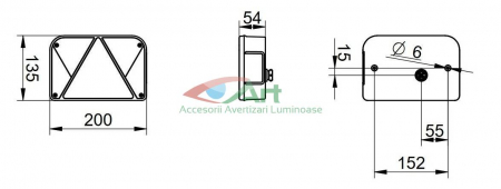 Lampă spate stânga Multipoint 5 pentru remorci auto DOBPLAST DPT 35 [2]