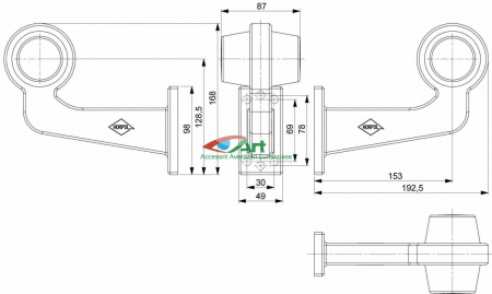 Lampa de gabarit cu brat si neon LD2626 Dreapta [7]