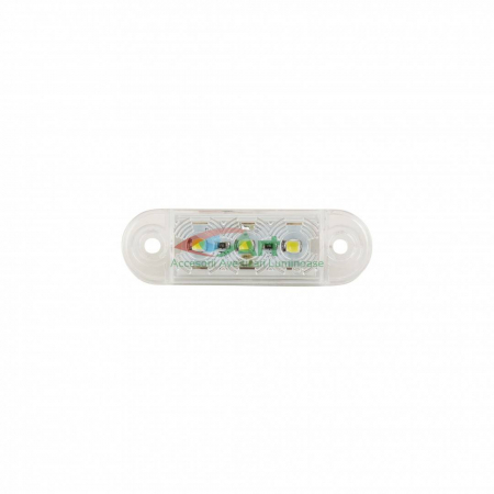 Lampa de pozitie alba 3 LED 12v-24v FR0171 [6]