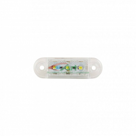 Lampa de pozitie alba 3 LED 12v-24v FR0171 [2]