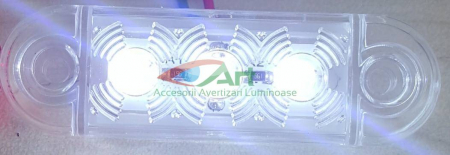 Lampa de pozitie alba 3 LED 12v-24v FR0171 [3]