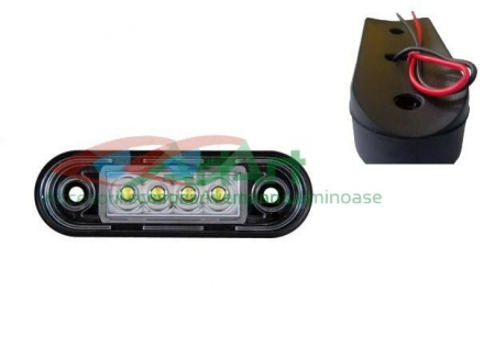 Proiectoare si leduri - Lampa de pozitie alba 4 leduri FR0170 bullbar