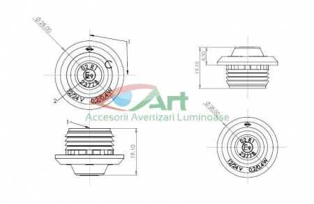 Lampa de pozitie alba ingropata LD2628 [7]