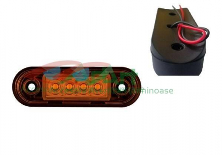 Lampi laterale led - Lampa de pozitie galbena 4 leduri FR0170 bullbar