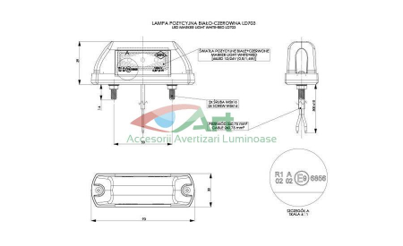 Lampa gabarit 2 functii aplicabila LD703 Horpol [6]