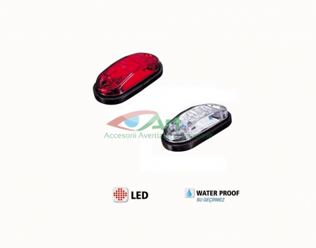 Lampa gabarit 2 LED-uri alb YP-136-K [1]