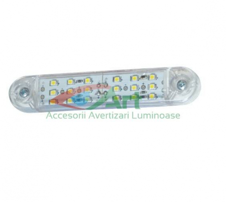 Lampa gabarit cu 18 LED 12V-24V Alba [2]