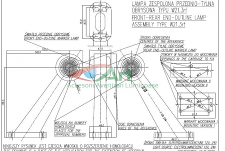 Lampa gabarit cu brat 45grade WAS W21.3RF [8]