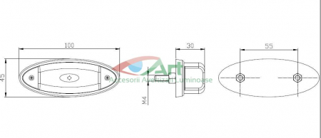 Lampa gabarit FT-011C (tipG02) bec rosie [3]