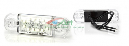 Lampa gabarit ovala Slim cu 12 LED -Alb W97.3 716 [10]