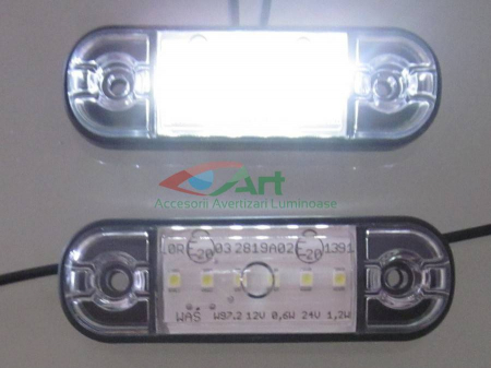 Lampa gabarit ovala Slim cu 6 LED -alb W97.2-713 [3]