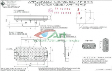 Lampa gabarit Sageata W127 901 WAS [11]
