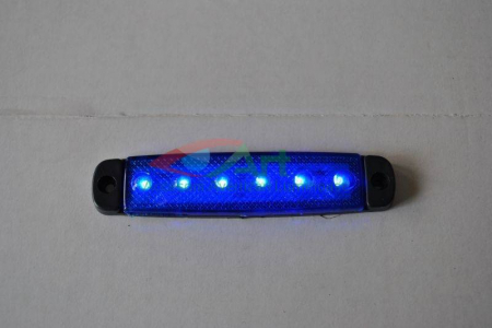 Lampa laterala 6 LED-uri Albastra 12v-24v [1]