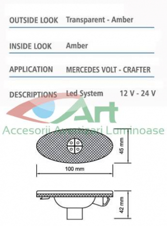 Lampa laterala cu led Renault Master-Opel Movano-Nissan NV400 [3]
