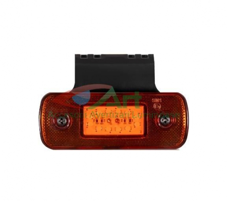 Lampi laterale led - Lampa laterala cu suport 12 LED- 12/24V Galben FR0191Z