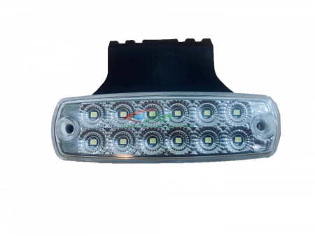 Lampa laterala cu suport 12 LED-uri 12V-24V ALB FR0177/B [4]