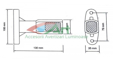 Lampa LED gabarit cu brat mediu YP-142 [7]