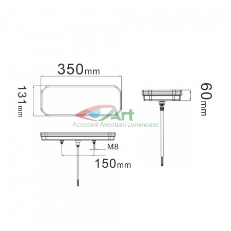 Lampa multifunctionala LED NEON dinamic L1933 stanga [3]