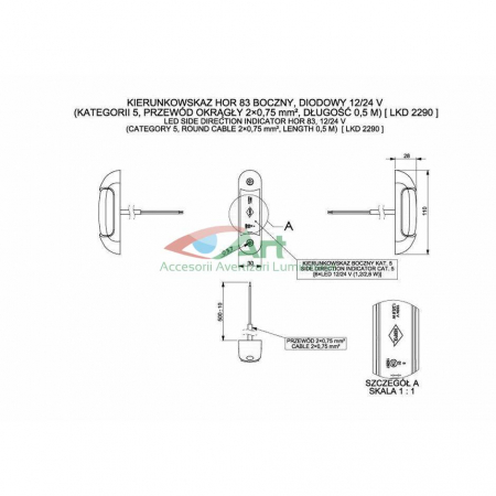 Lampa semnalizare universala LKD2290 Horpol [11]