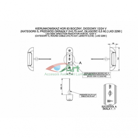 Lampa semnalizare universala LKD2290 Horpol [5]