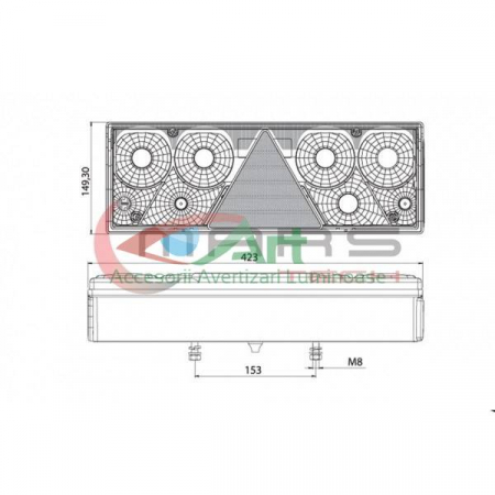 Lampa spate camion Europoint Dreapta (42x15) mufa [1]