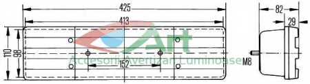 Lampa spate cu bec 4 functii Mercedes dreapta [7]