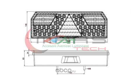 Lampa spate cu LED 24V Prostar dreapta (42x14.8) [5]