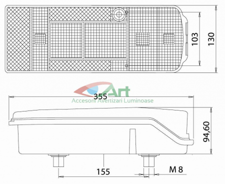 Lampa spate cu mufa tip Schlemmer Volvo FL - FM - FH [6]