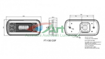 Lampa spate FT-130 NT COF LED Neon dreapta (22x10) [15]