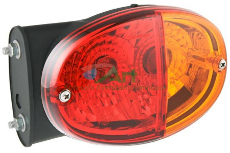 Proiectoare si leduri - Lampa spate universala ovala cu 3 functii cu prindere laterala Wesem