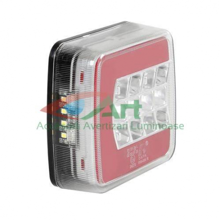 Lampa stop camion patrata LED SMD V1845 12V/24V (10.5x9.5) [11]