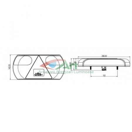 Lampa stop cu led SMD vaelart1827 12v/24v (29.6x14.2) [9]