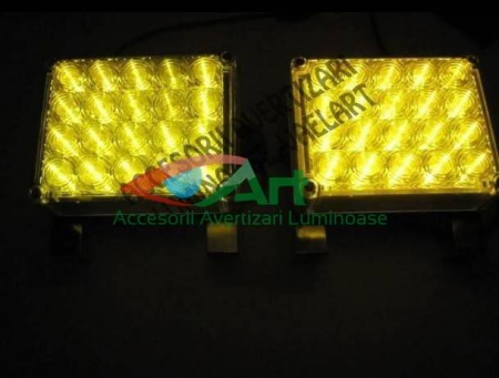 Lampa stroboscopica 44 LED GALBENA 24V [8]