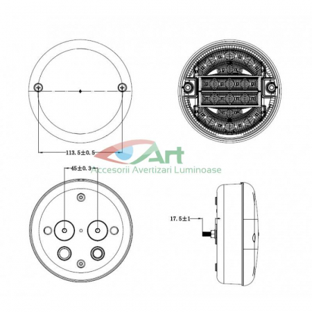 Lampa tip hamburger V2203 12V/24V LED [3]